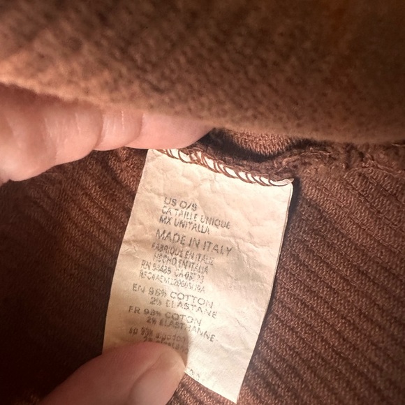 Don’t Ask Why Women’s Brown Corduroy Corset Top - Picture 4 of 6